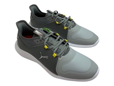 PUMA mens Ignite Fasten8 Pro Golf Shoe, Puma White-puma Silver-high Rise,9