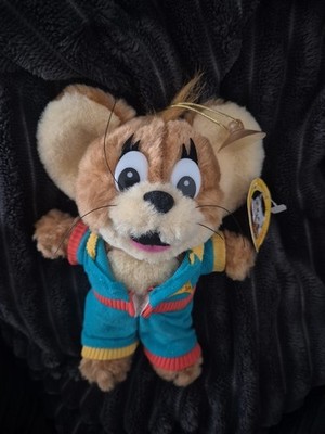 Tom & und Jerry Sunny Toys Schild Grüner Anzug Vintage 1994 Rar Top Plüschtier