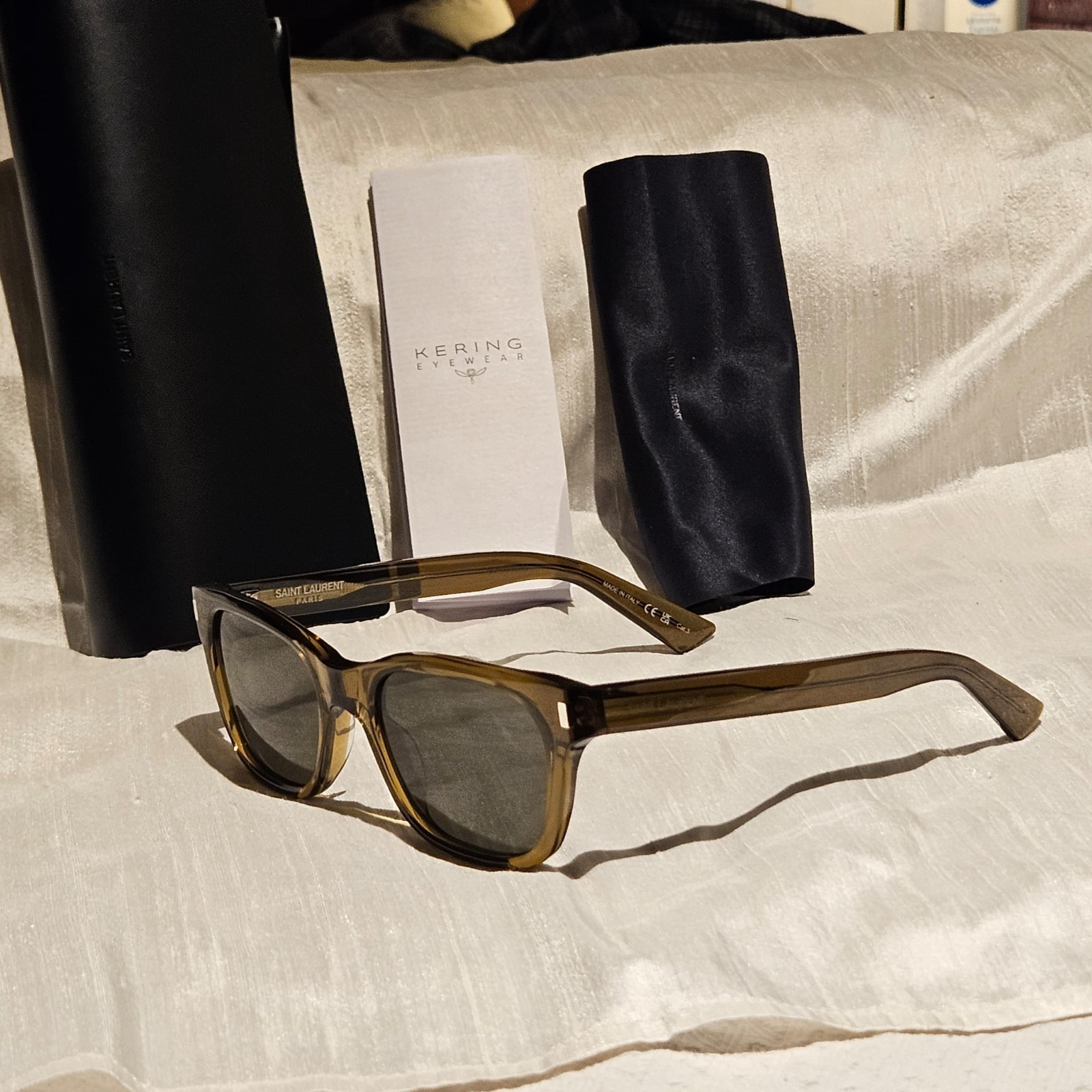 Saint Laurent SL 874-004 Original Brown Acetate Unisex Sunglasses thumbnail 4