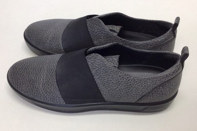ECCO Women's Soft 7 Slip on Sneakers Size 42 EU US 11 Gray Leather Lightweight