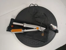 InStyler Wet to Dry Rotating Hot Iron Barrel  IS1001 Tested Silver Orange W/Bag