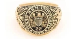 Men's Aggie Ring University Ring Engagement Band Ring 14k Two tone Gold Finish