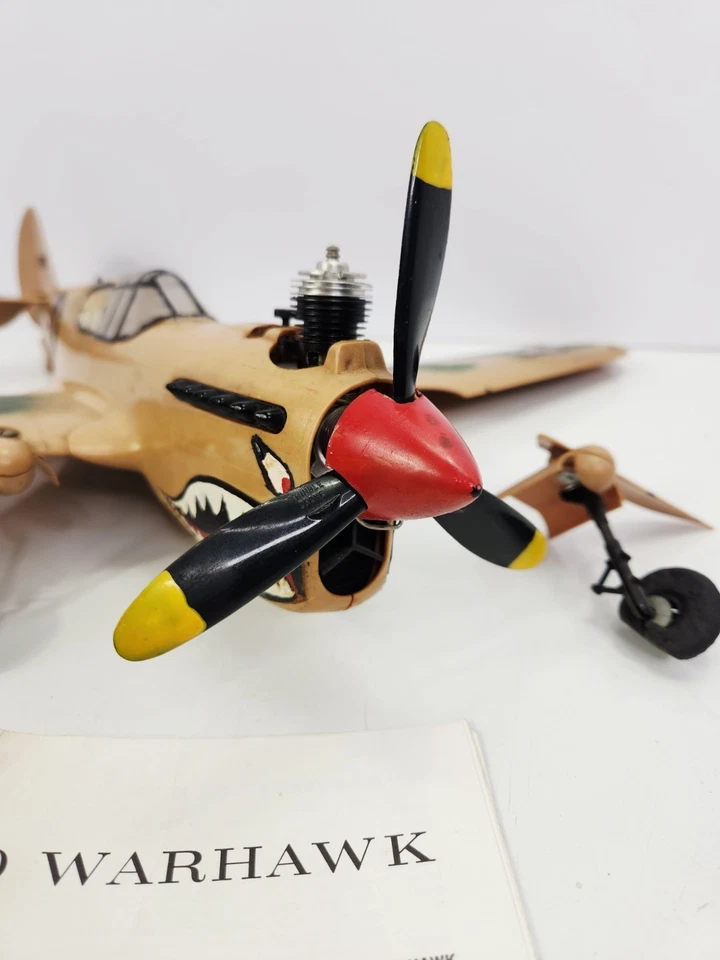 Vintage COX P-40 Warhawk Control Line Airplane  As Is  - Image 3 of 4