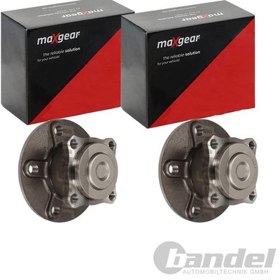 2X MAXGEAR RADLAGER-SATZ HINTEN PASSEND FÜR MERCEDES-BENZ A-KLASSE B-KLASSE CLA