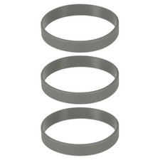 3Pcs Bracelets Wristbands 1/2 Inch Width 8.5" Length Cold Gray