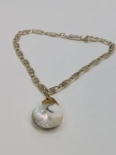 Polished Dangling Shell Egg Melted Gold Made in Germany Beautiful Bracelet