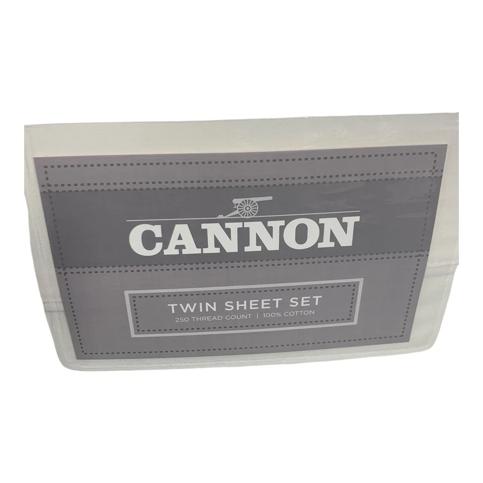 Cannon Twin 3 Piece Sheet Set 250 Thread Count Colorstay Khaki Tan Sears New NIP - Image 2 of 4