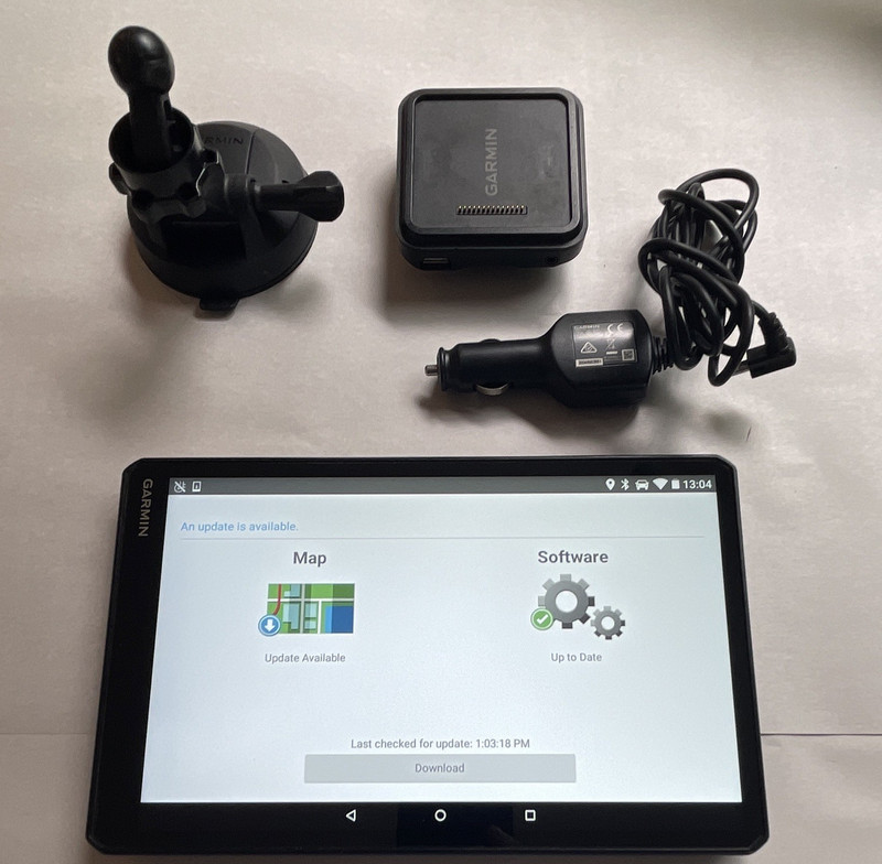Garmin RV 1090 MT-S 10" GPS Navigator w/ Bluetooth, Mount & Car Charger