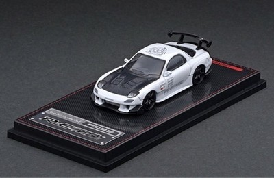 Ignition Model 1/64 Mazda RX-7 FD3S RE Amemiya White Diecast Car