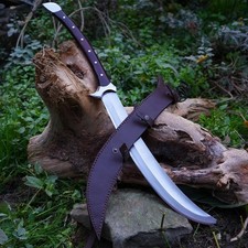 Spada machete manico lungo lama acciaio al carbonio fatta a mano | spada caccia campeggio