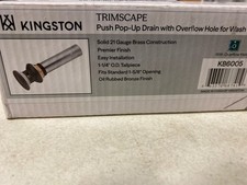 Kingston Brass KB6005 1-1/4" Push-Up Drain Assembly - Oil Rubbed Bronze