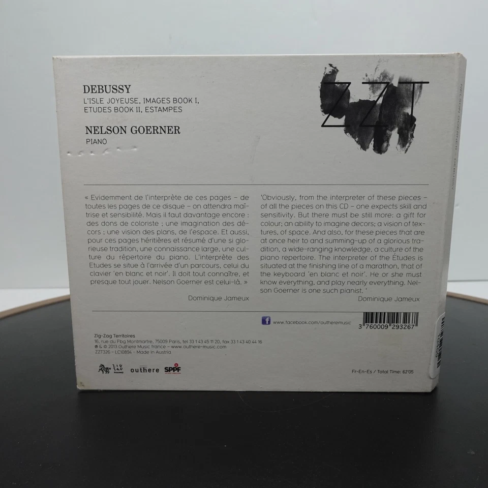 Nelson Goerner - Debussy: L'isle Joyeuse, Images Boo. Nelson Goerner CD SIGNED Foto 4 de 4