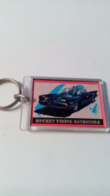Vintage Batman Batmobile Key Ring Schlüsselanhänger Corgi Toys von 1966