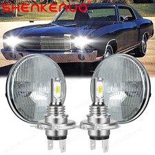 7 Round Led Headlight Bulbs High Low Beam For Chevrolet Monte Carlo 1970-1975
