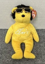Ty Elvis Presley Solid Gold Beanie Babies 8" Plush Stuffed Animal