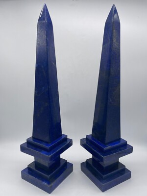 Lapislazuli Tower Obelisk Royalblau AAA Qualität Mosaik Edelstein Heilstein Natu
