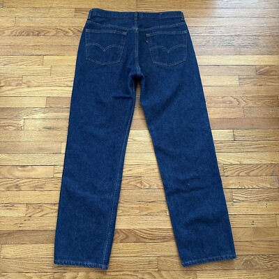 Vintage Levi's Blue Dark Wash Denim Jeans Size 38x32 Made In USA