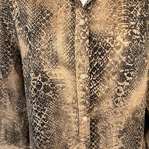 Ralph Lauren Button Down Hemd mit Schlangenhautmuster Gr. X L ist Neu - Bild 3 von 8