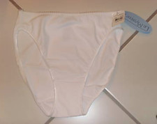 NWT Le Mystere 9655 Full Brief Panty Undies White Sz XS Cotton Lined Crotch 26