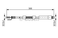 1 987 476 059 Bosch Bremsschlauch FüR Ford