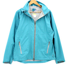 Isis Windbreaker Jacket Womens Blue Hooded Full Zip Outdoor Lined Size Medium M