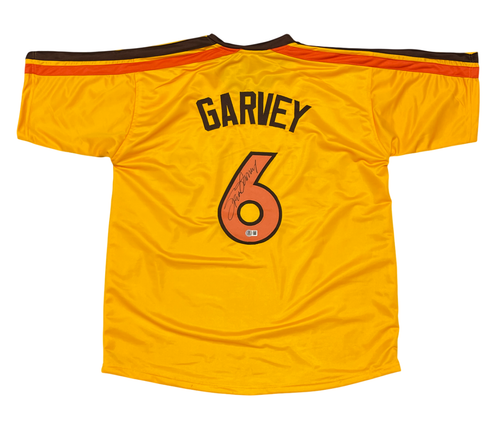 Maillot personnalisé signé Steve Garvey San Diego Padres Beckett Witness BAS COA - Photo 1/3