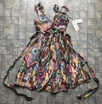 NWT New Quiksilver Womens Dress XS Pacific Sunrise MSRP $69.50 Sleeveless
