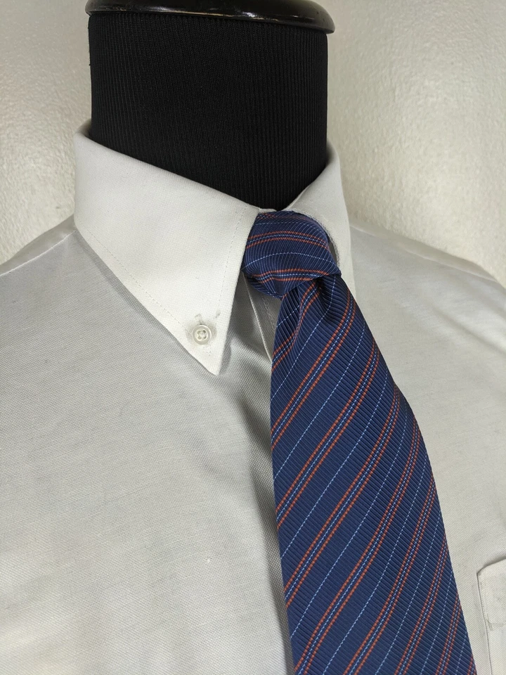 HILDITCH & KEY Para Saks 5th Ave 55% SEDA 45% ALGODÓN Corbata Nudo Grueso 3 3/4 X 59" Foto 4 de 4