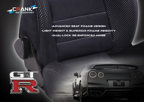 2x Crank Motorsport R34 GTR VspecII Series 2 style seats+ Rail package. AU Stock - Picture 9 of 14