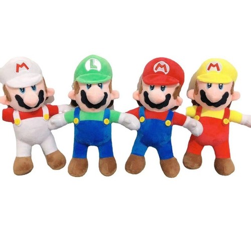 Super Mario Bros. Plush Soft Toy Yoshi Luigi Stuffed Doll Animals Kids Gift 30cm - Picture 4 of 31