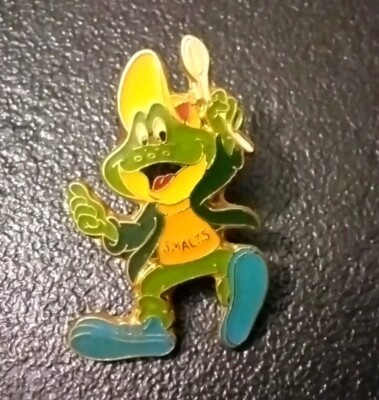 Pin's Frosch Getreide Kellogg /Smacks Der Frosch signiert 1993 (530)