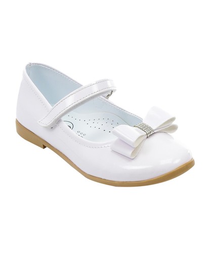 Niñas Mary Janes Zapatos Patente Planos Comunión Flor Niña Dama de honor Calzado - Imagen 10 de 30