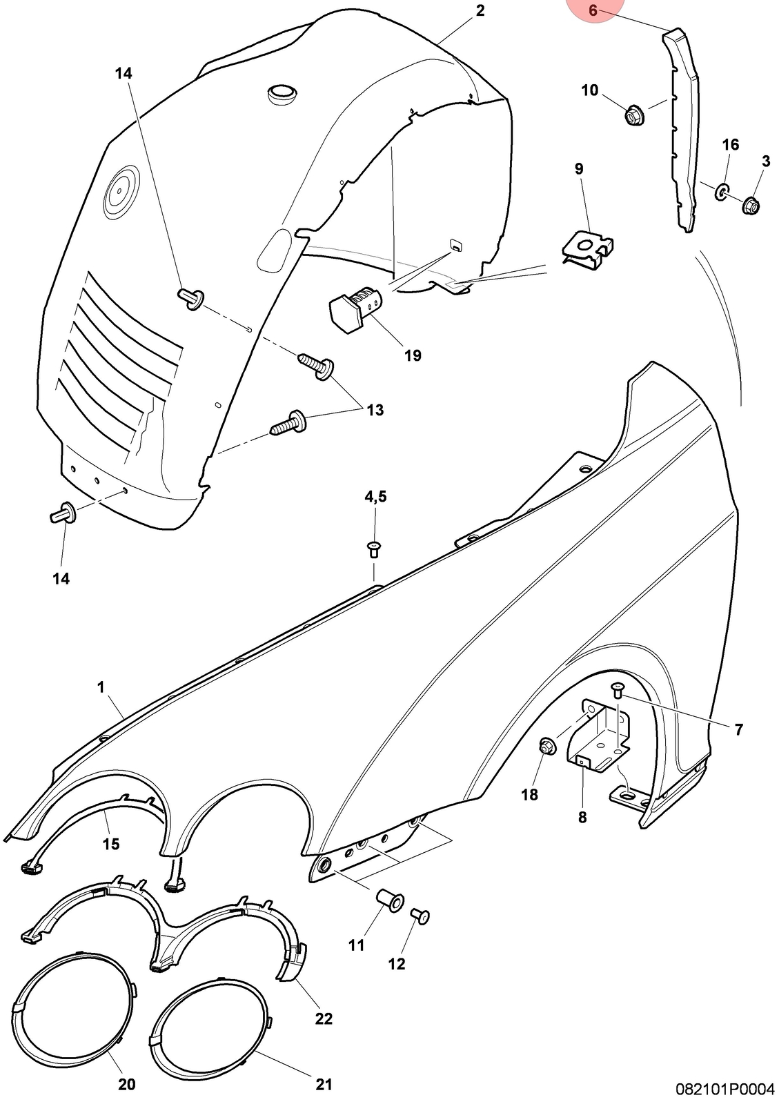 04-13 BENTLEY CONTINENTAL GT FRONT LEFT FENDER SUPPORT BRACKET WEB PLATE OEM