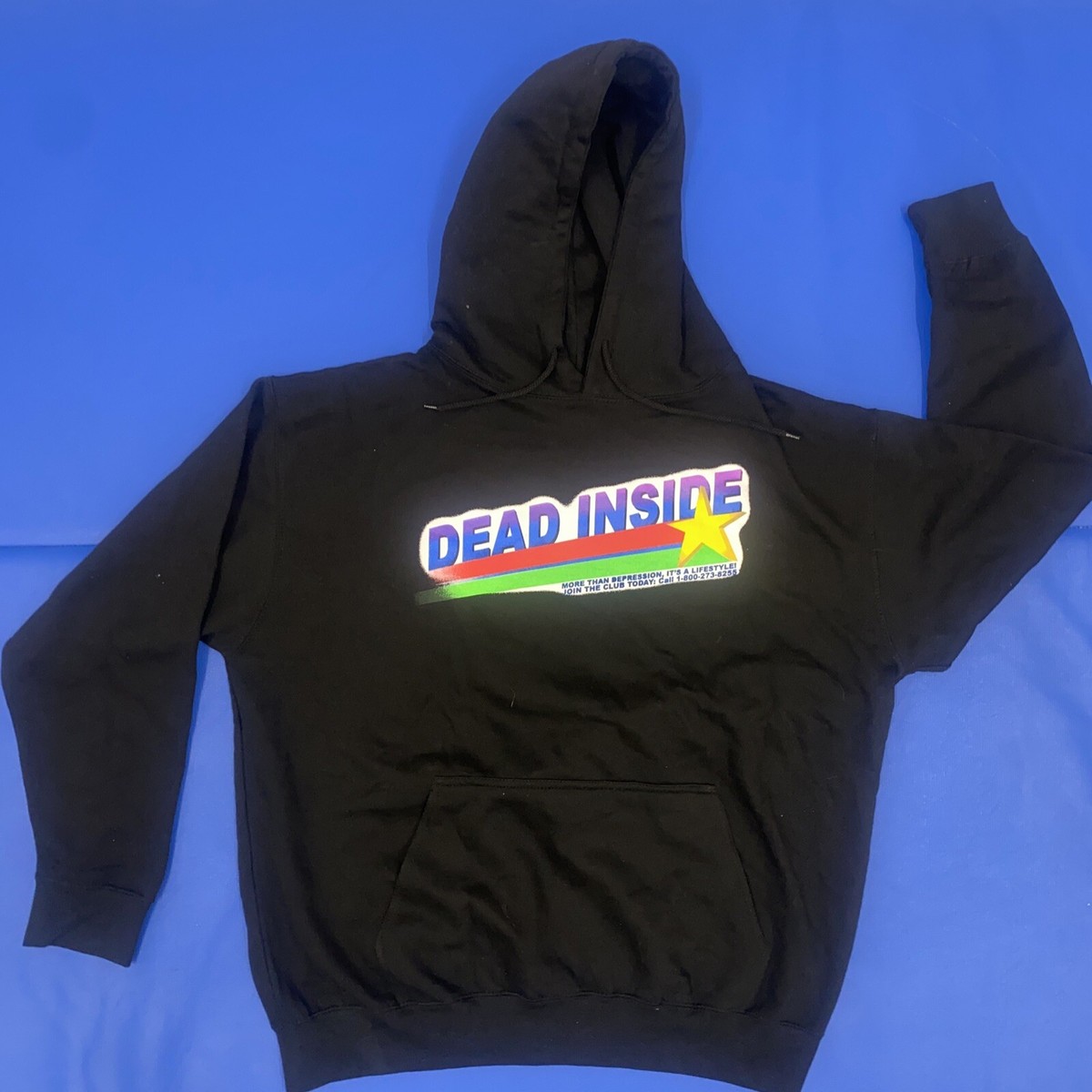 Lil Mosey “Dead Inside Pain Tolerance” Mens Hoodie Size XL Black