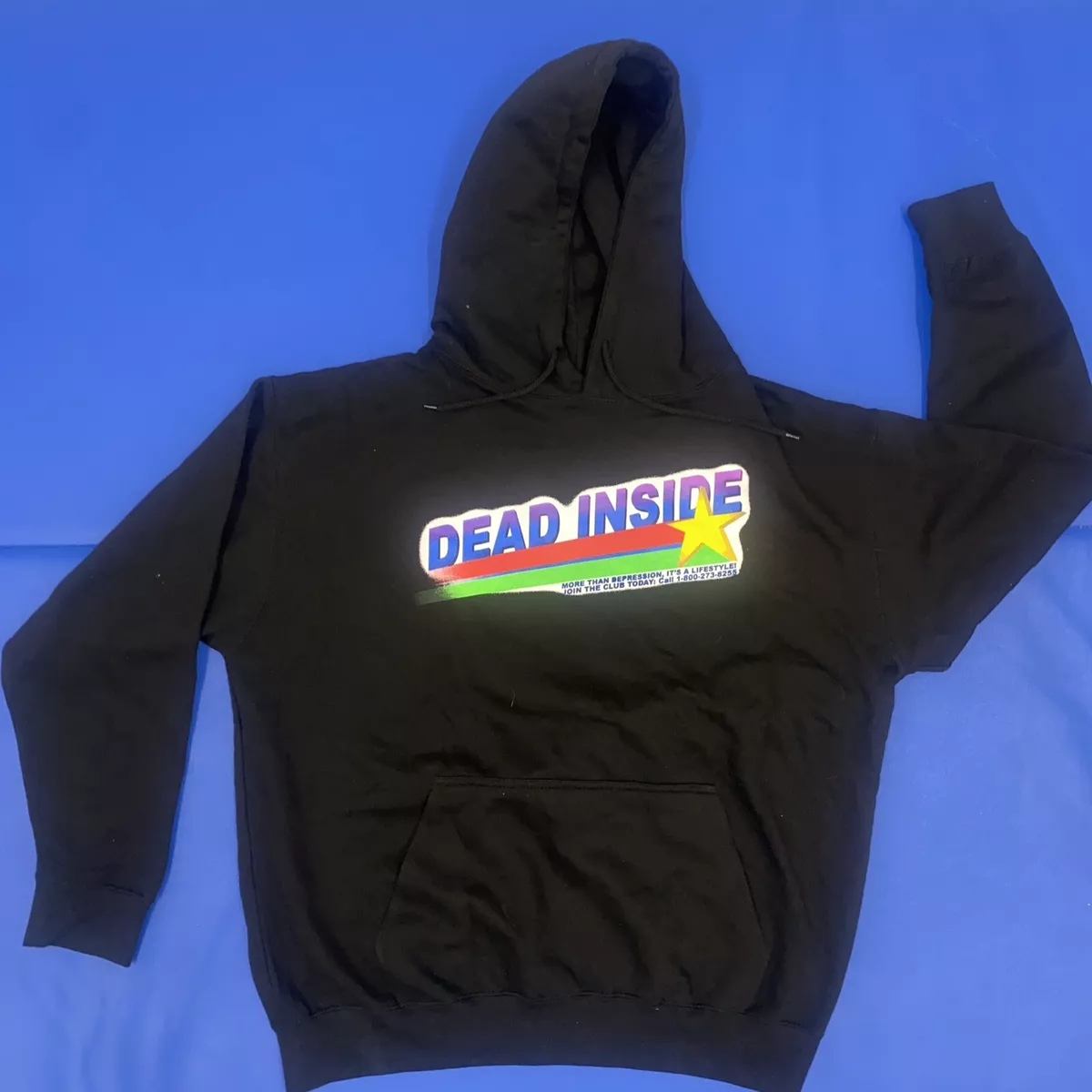 Lil Mosey Dead Inside Pain Tolerance Mens Hoodie Size XL Black Hoodie