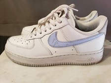 Nike Air Force 1 '07 White Sail Light Blue Shoes Women's Size 6 .5