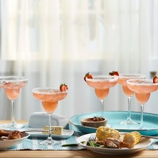LIBBEY 13 OUNCE LARGE MARGARITA GLASS SET OF 6 GLASSES MADE IN USA NEW!