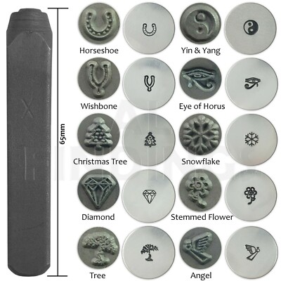6mm Hufeisen Querlenker Schneeflocke Weihnachten Diamant Baum Stanze Metall Stempel Werkzeug
