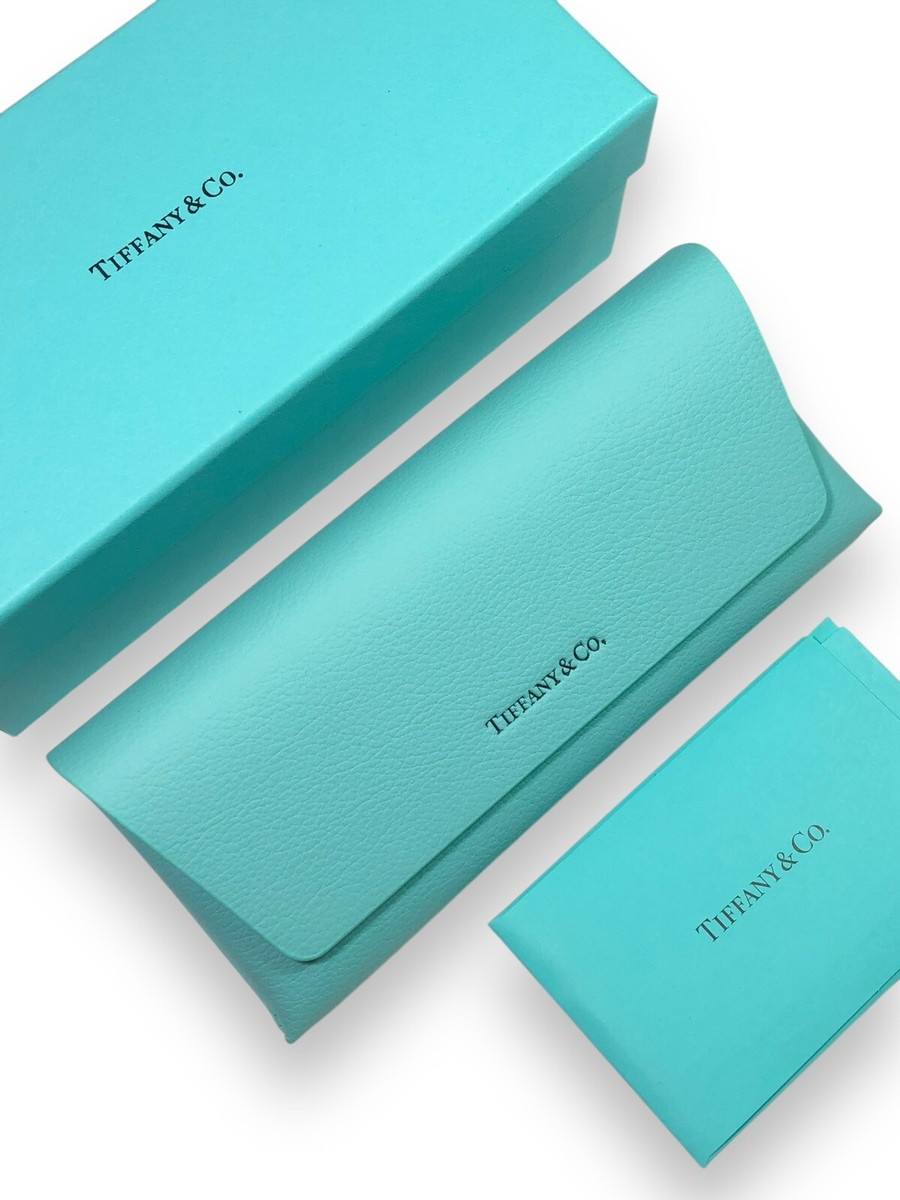 Tiffany& Co. Sunglasses Eyeglasses Semi Hard Case Set Blue  display picture 1