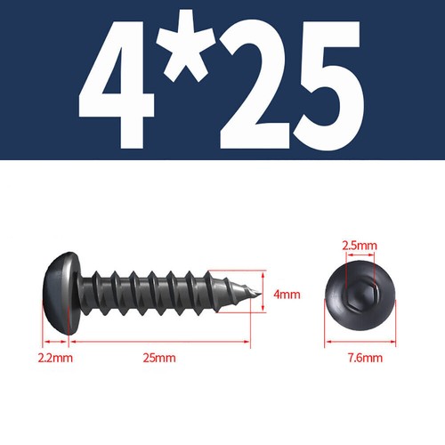 M3 M4 M5 M6 Black Carbon Steel Hex Socket Cap Head Self Tapping Screws Grade 8.8 - Picture 25 of 38