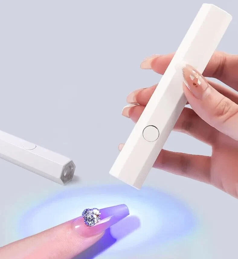 Mini Sèche Ongles USB Portable Séchage Rapide Salon Lampe LED UV Outils Nails - Photo 1/3