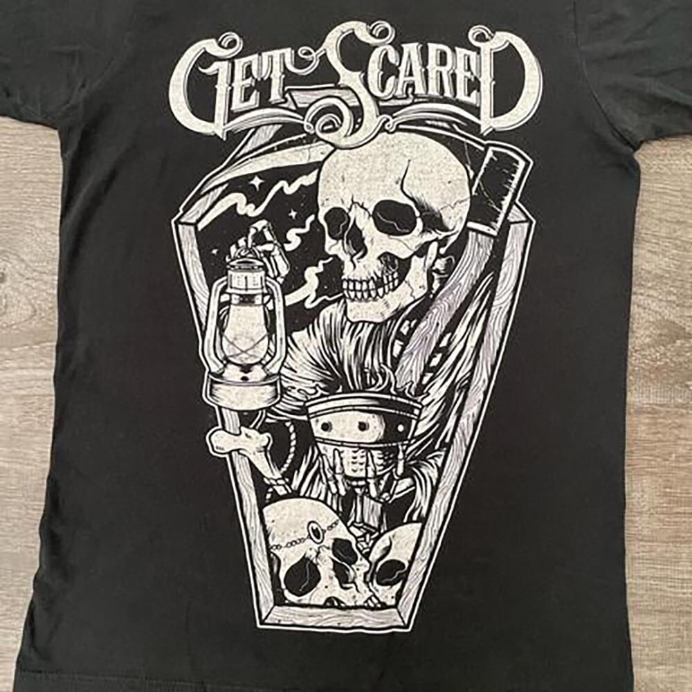 Get Scared Band Collection Gift For Fan S to 5XL Black T-shirt GC1499-image