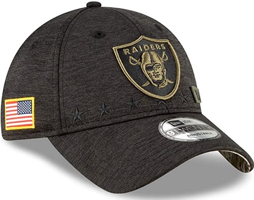 NWT Authentic NFL New Era Men's Salute To Service Black Tech Heather 9Twenty Hat - Picture 71 of 100