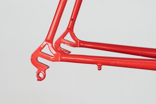 NOS CHESINI OLIMPIADE STEEL FRAME VINTAGE ROAD RACING BIKE BICYCLE ITALIAN RED - Picture 5 of 18