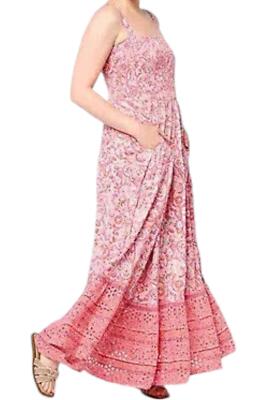 Destination 365 Woman's Printed Maxi Dress Pink Paisley