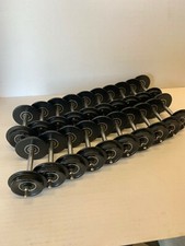 10 Pairs, 20 Axles G Scale BALL BEARING Roll-EZ BLACK Metal Wheels - Fits LGB