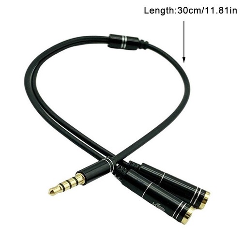 3.5mm Audio Splitter Cable For Computer Laptop Jack 3.5 Mm 1 Male To 2 Female _t