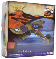 Corgi Fairey Swordfish Mk.I - Operation Torch 1:72 Die-Cast Airplane AA36311