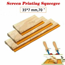 Silk Screen Printing Squeegee Wooden Handle Rubber Blade 10cm 15cm 20cm 30cm New