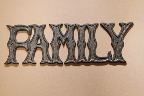 Gusseisen Bauernhaus Deko Muttertag Geschenkset Idee, Familie mit Haken - 5 Teile - Bild 6 von 8